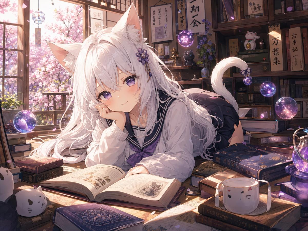 陈美娇动漫-《猫耳书屋日记》治愈系列